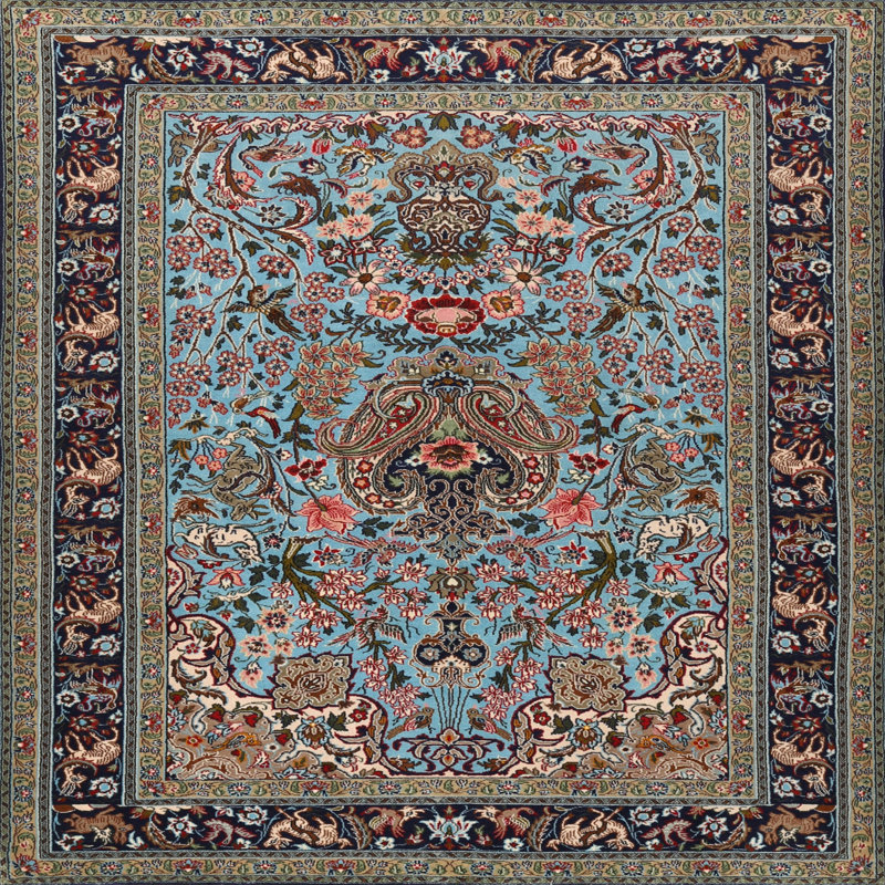 Haugan Oriental Indoor Rug, Square 7'
