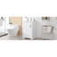 Meuble-lavabo de 20 po avec lavabo, armoire de salle de bain avec porte à fermeture douce, support de rangement et tablette réglable, blanc (ancien SKU: N725P194160K)-130199614