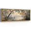 Paysage de forêt, art mural de salon rustique, impression numérique sur toile, art numérique-111653453-111653452