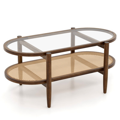 Akinola Glass Top Coffee Table