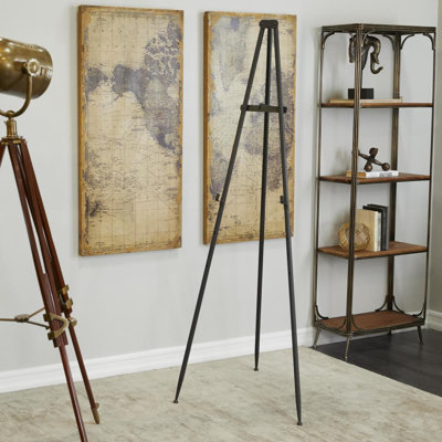 Pitanga Metal Extra Large Free Standing Adjustable Display Stand Easel with Foldable Stand