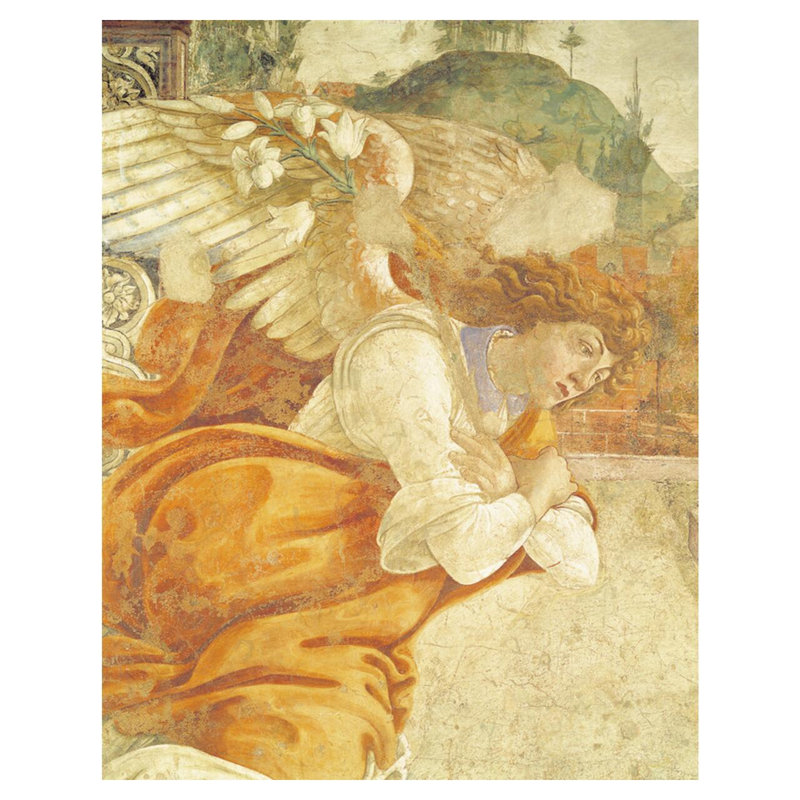 Le détail de l'Annonce de l'Archange Gabriel de San Martino della Scala par Sandro Botticelli - Estampe numérique