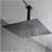 16" Matte Black Bathroom Luxury shower head