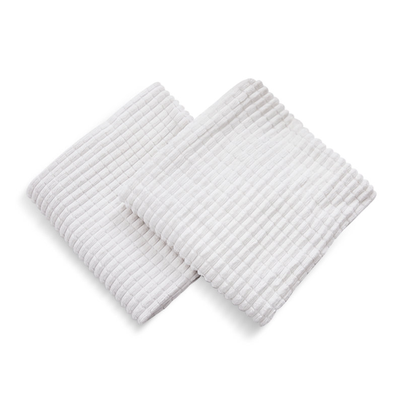 Cuezze Striped Rectangular Throw Pillow Cover, White