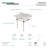 Kingston Brass Templeton 36-Inch Carrara Marble Vanity Top with Clear Acrylic Legs (8-Inch, 3-Hole)-29273387