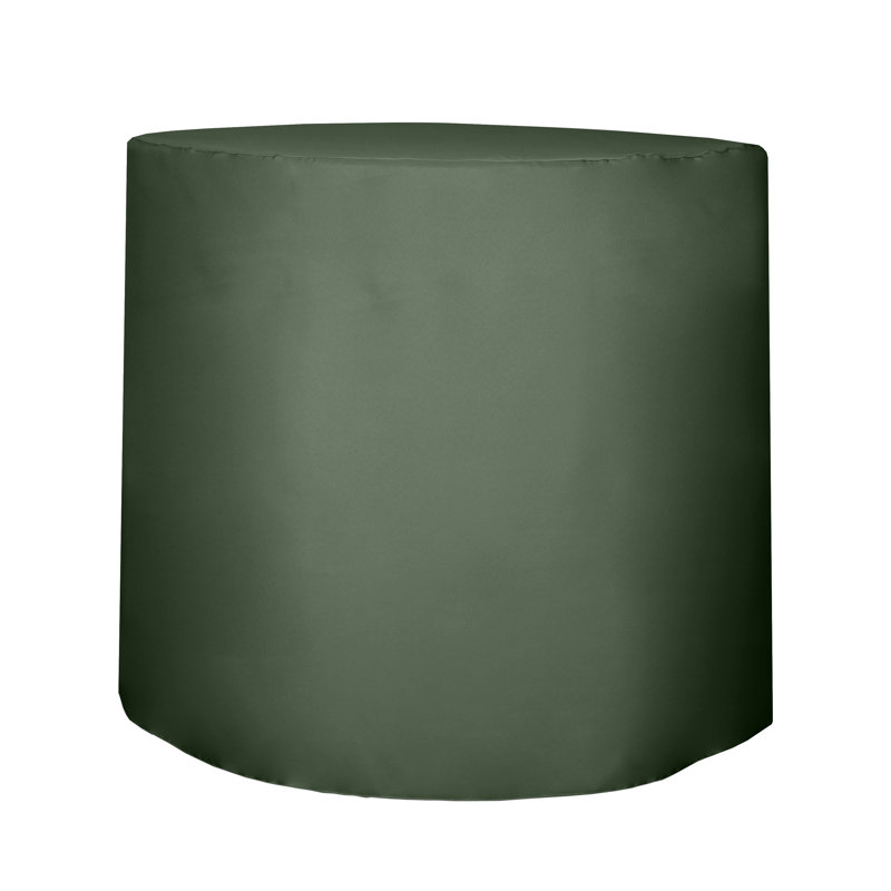 Javin Solid Color Round Tablecloth, Army Green, 1