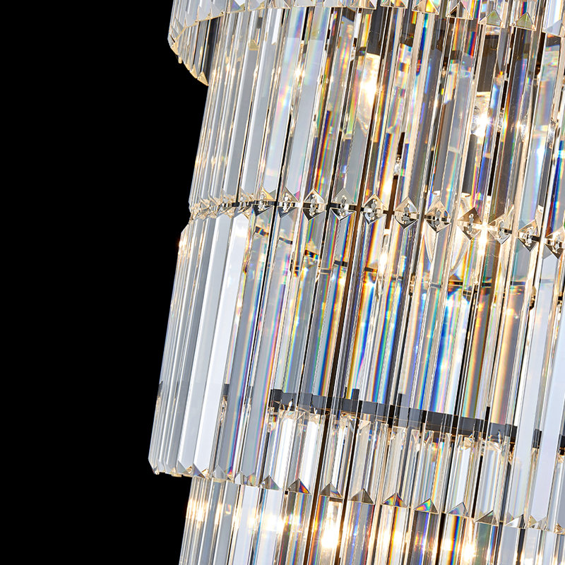Lustre gradué à niveaux 20 lumières, Noir