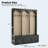Farmhouse Hall Tree with Arched Design, Storage Bench, Drawers & Hooks, Black-498270573