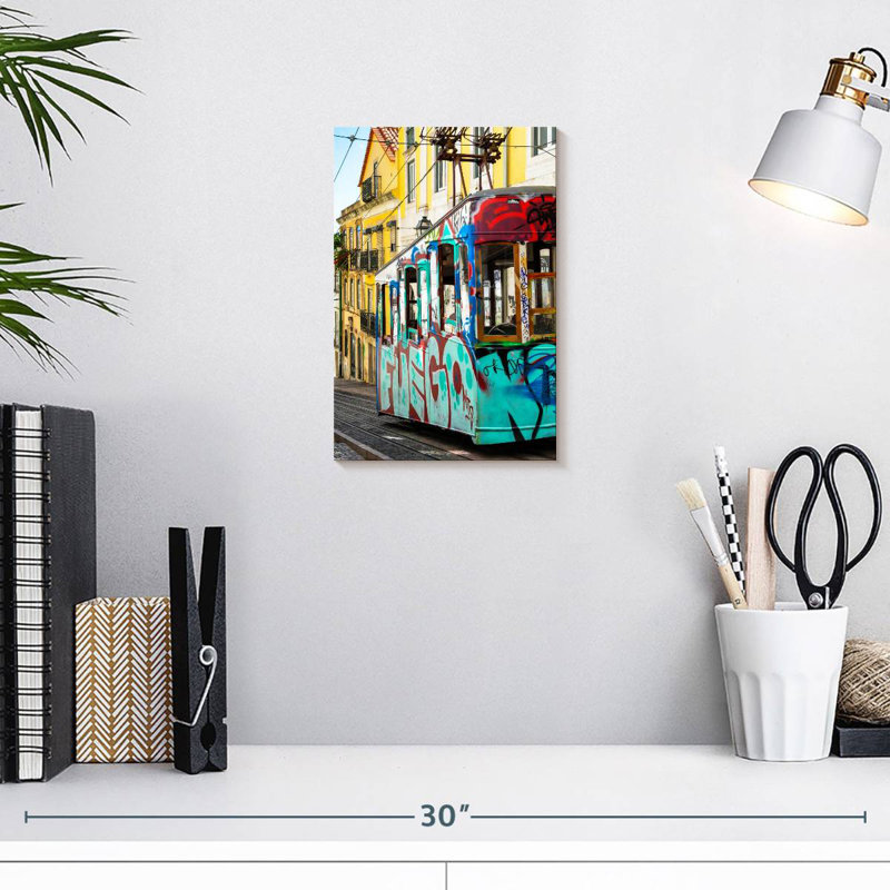 Mehar Graffiti Tramway Lisbon, 12" H x 8" W