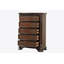 Commode 5 tiroirs de style traditionnel avec poignées en métal
