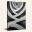 Architecture de rampe en béton en spirale, tableau sur toile noir et blanc-94514632