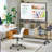Large Rolling White Board Easel On Wheel, Maxtek 48X32 Inches Double-Sided Mobile Whiteboard, Reversible Magnetic Dry Erase Board Easel Standing Whiteboard On Wheels For Home Office Classroom-100508414