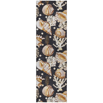 Premium Machine Washable Dream Shag ADS185 Shells Rug