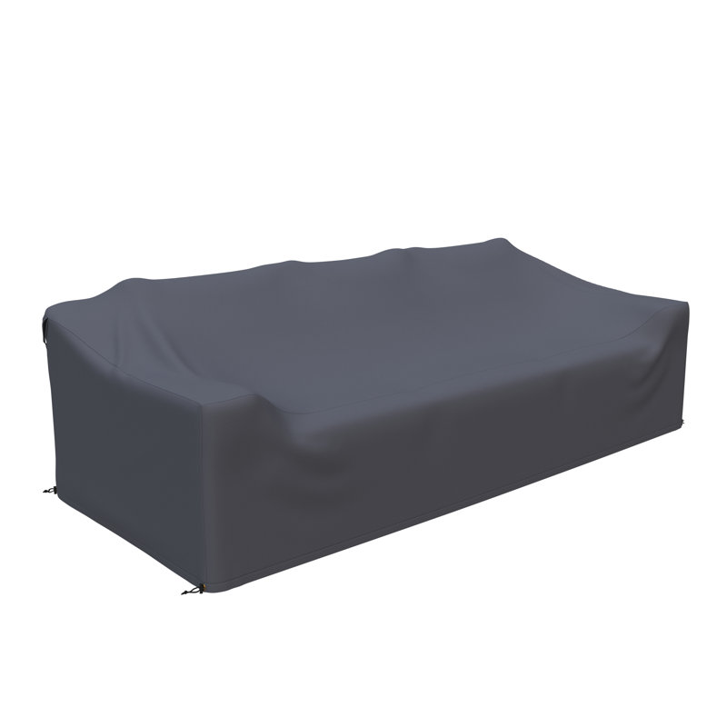 Sommer 91.3'' Wide Wicker Patio 3-Seat Sofa Cover