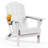 HDPE Outdoor Adirondack Foldable Chair Set Fire Pit Chair with Cup Holder-282260865