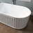67'' Freestanding Tub Acrylic Soaking Bathtub