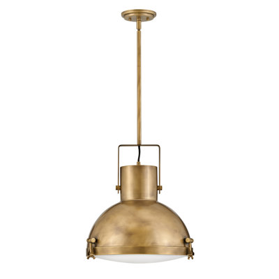 Nautique Single Light Coastal Pendant w/ Etched Opal Glass