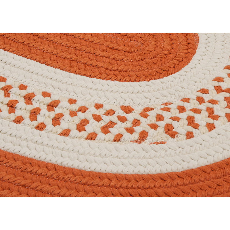 Tapis intérieur / extérieur Crescent - orange, Ovale 5 pi x 8 pi