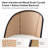 Clarrisa Mid-Century Modern Office Chair with Arc-Shaped Back-1237845546