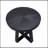 D23.5X24.5" Coffee Table, Black