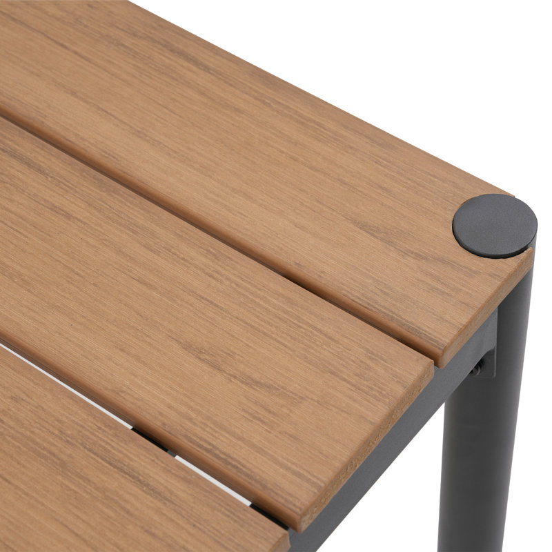 Table de salle à manger d'extérieur rectangulaire L 70,1 po x l 35,4 po, H 29,3 po x l 70,1 po x P 35,4 po