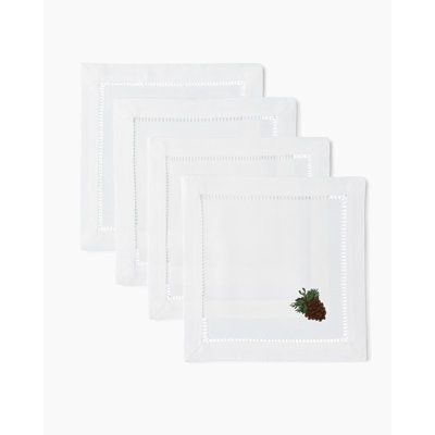 Pinecone Holly Cocktail Napkins