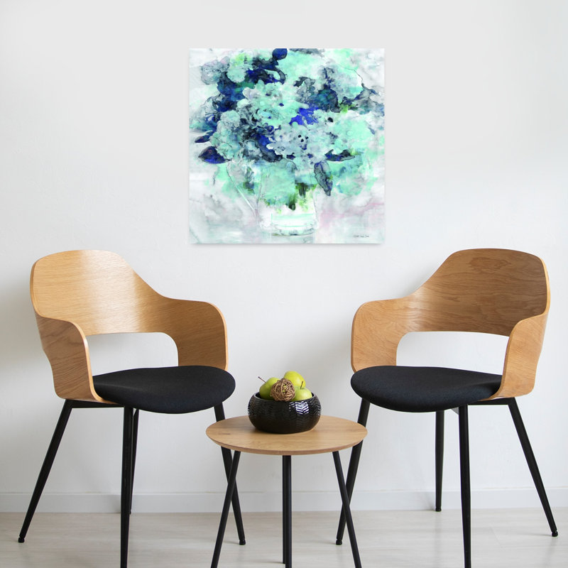 Floral Secrets 2, art floral abstrait contemporain, H 24 po x l 24 po