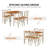 Space-saving Solid Wood Dining Table Sets For Small Spaces