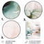 «Green and Cream Abstracted Realities I», impression sur métal sans cadre-1128962080