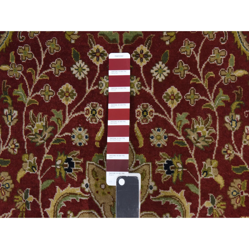 Tapis rubis rouge en laine noué à la main 3 Kxoon de 3 pi x 5 pi Kishoon 250 KPSI 6B1FC784C98147D686CEEB7C9762DE71