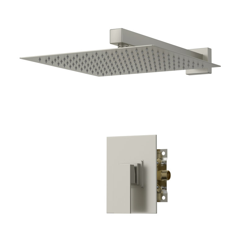 Salle de bain luxueuse en acier inoxydable nickel brossé