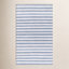 Rockaway Blue Hand-Woven Striped Outdoor Rug
