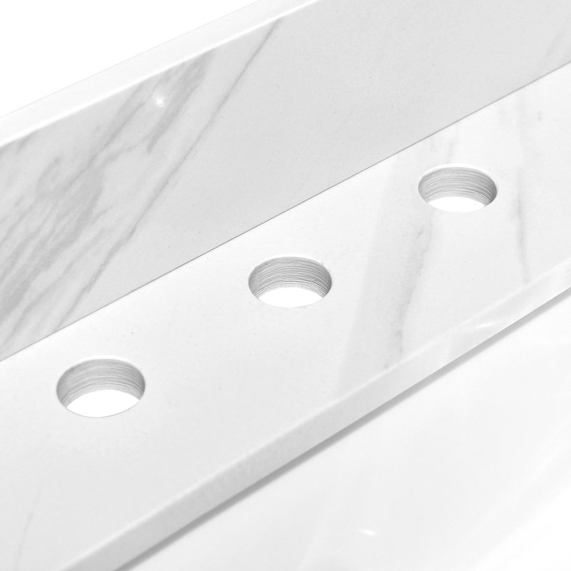 36" Engineered Stone Bathroom Vanity Top And White Ceramic(Vanity Base Not Included)