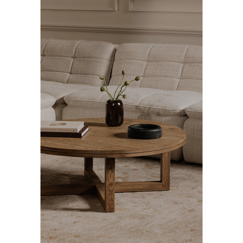 Joel Solid Wood Coffee Table, Natural