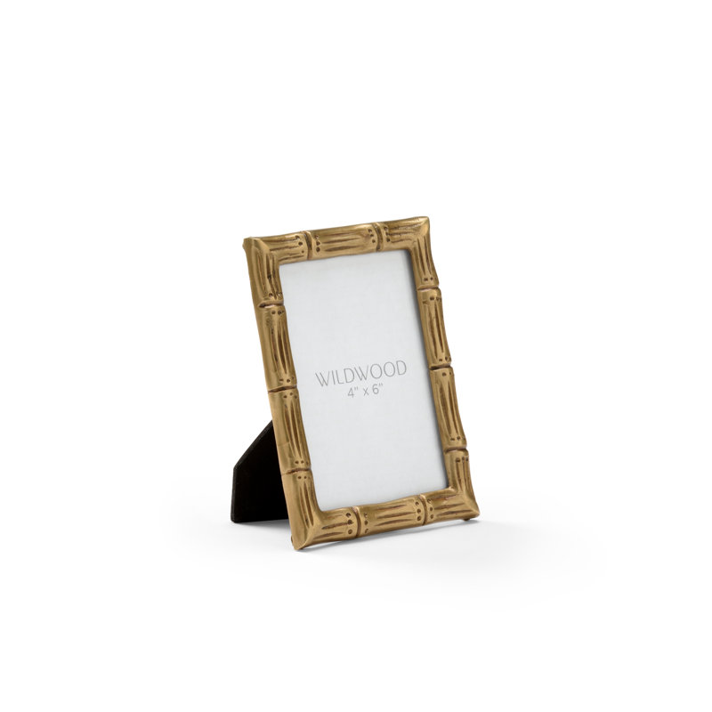 Metal Single Picture Frame in Antique/Clear, 4" x 6"