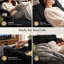 Fauteuil convertible en lit d'intérieur, 152 cm, en velours côtelé, avec 2 porte-gobelets, 2 poches latérales, coussins et accoudoirs. Parfait pour le salon, une chambre d'étudiant ou une chambre d'amis. Aucun assemblage requis. Couleur : noir.-820125848