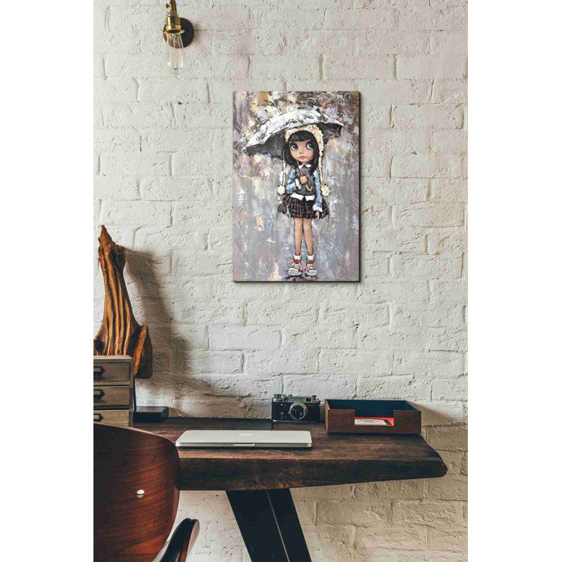 «Summer Rain» par Alexander Gunin, art mural sur toile, H 18 po x l 12 po x P 0,75 po