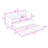 Twin Wood Daybed with Pull-Out Twin Trundle and Slats Support-711194560