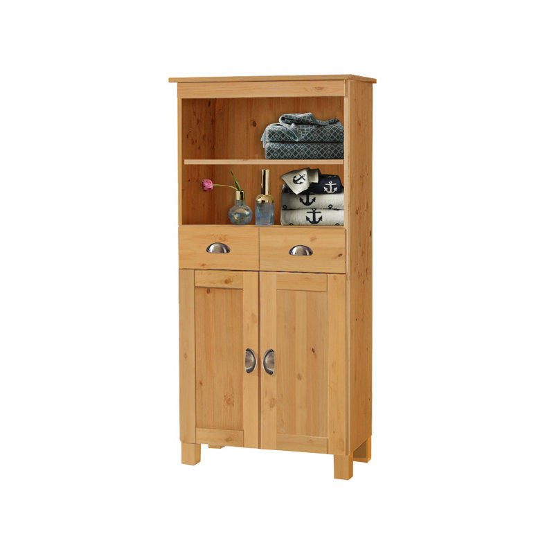 Waco Solid Wood Linen Cabinet, Stain Wax