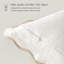 Housse de coussin décoratif en coton à double couture festonnée-108929051