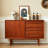 Retro Sliding Door Buffet Table