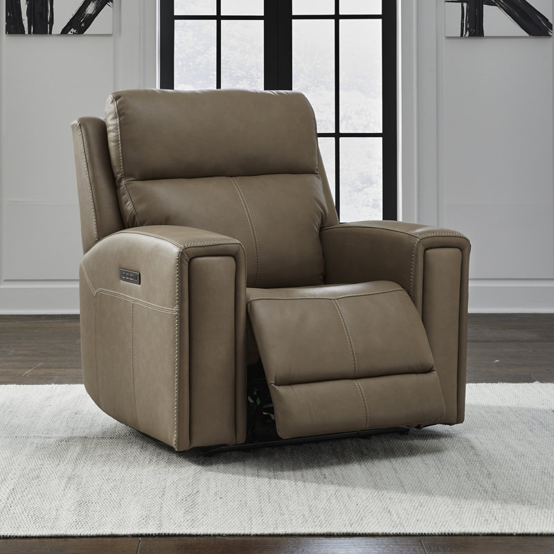Fauteuil inclinable électrique Anjelia Zero avec ports USB, Tanné