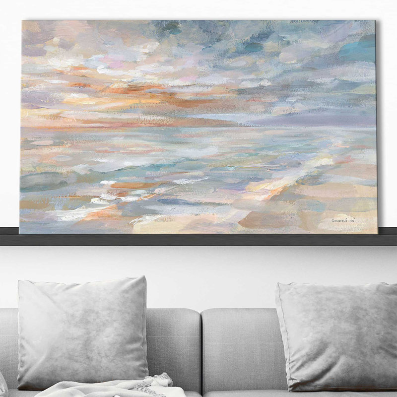 «Morning Dream» par Danhui Nai - Peinture, H 36 po x l 60 po x P 1,5 po, Toile tendue