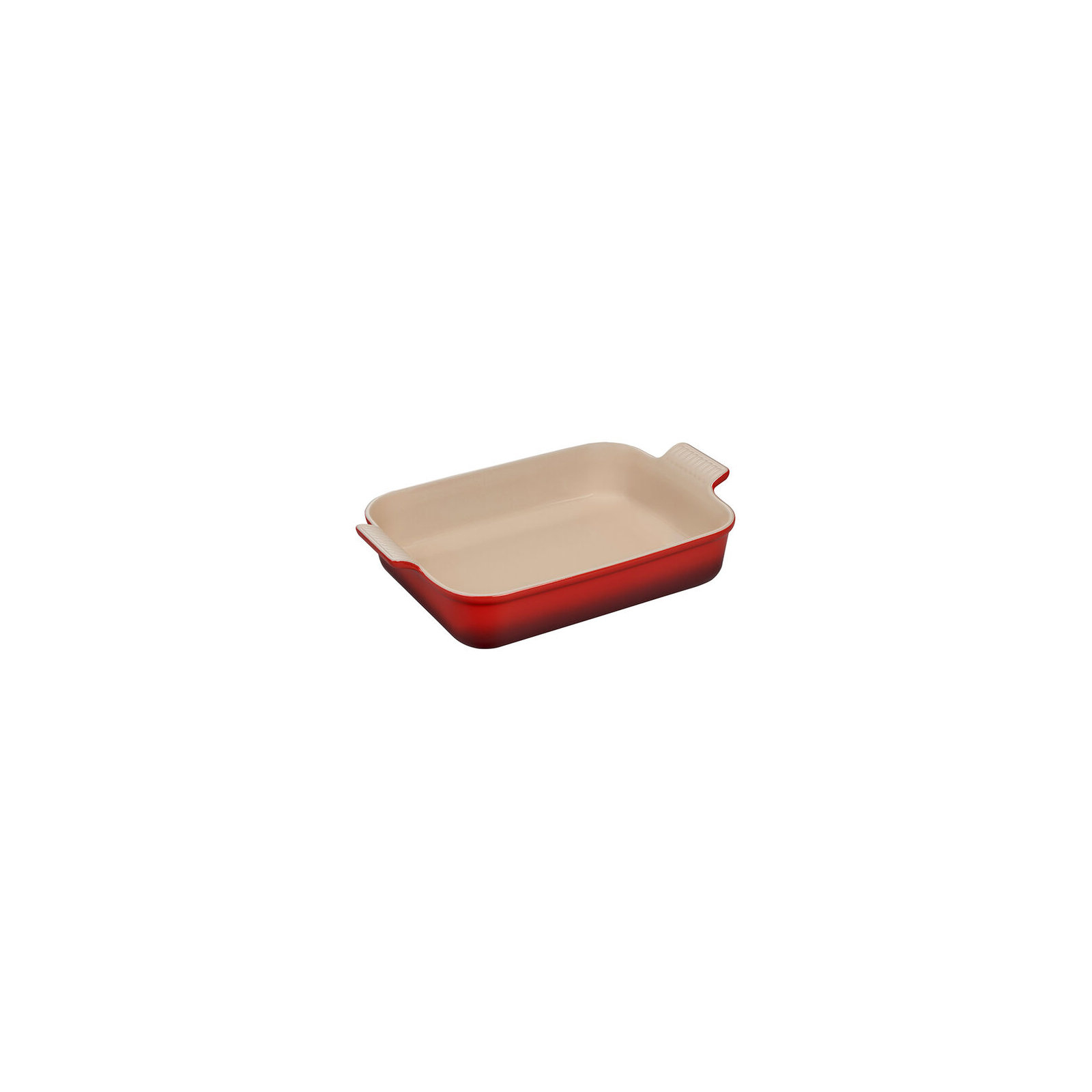 Le Creuset Stoneware Heritage Rectangular Dish, Cerise, 4 qt.