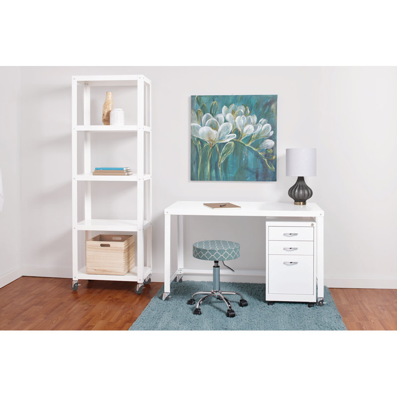 Bibliothèque 72 "à 5 tablettes, blanc