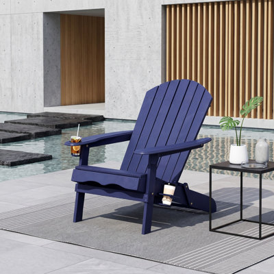 Chaise Adirondack pliante avec porte-gobelets