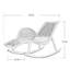 Chaise berçante en métal American Country Art