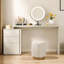 Coiffeuse avec miroir lumineux, 3 tiroirs