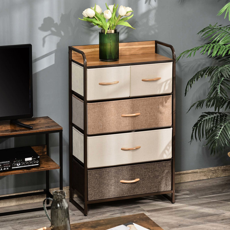 5 commode pour la chambre à coucher. Rangez vos accessoires avec 2 petits et 3 grands tiroirs. Pliable et facile à ranger. Structure en acier et bois. La conception du surmatelas ajoute de la sécurité. Dimensions: l 22,75 po x P 11,5 po