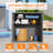 Outdoor 34.3"W x 36.2"H Plastic Vertical Storage Shed With One Shelf-113691980